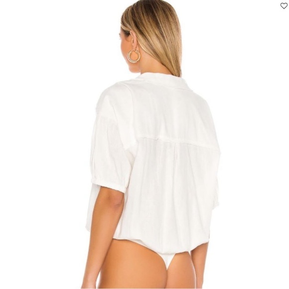 New With tag-Free People So-Fari Bodysuit Ivory - Picture 2 of 4